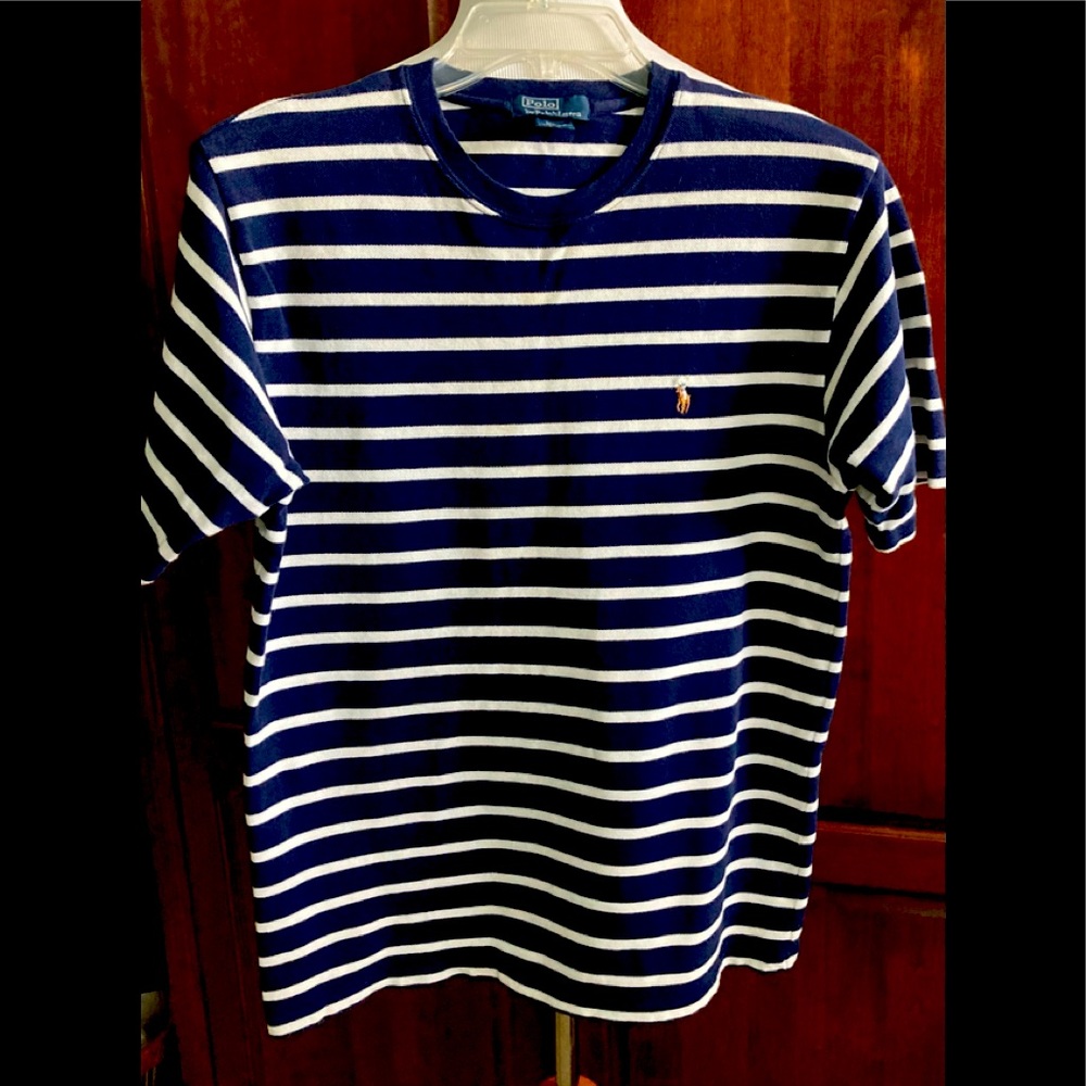 Boys Striped Knit Shirt.      Polo. Ralph Lauren